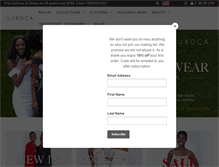 Tablet Screenshot of luxoca.com